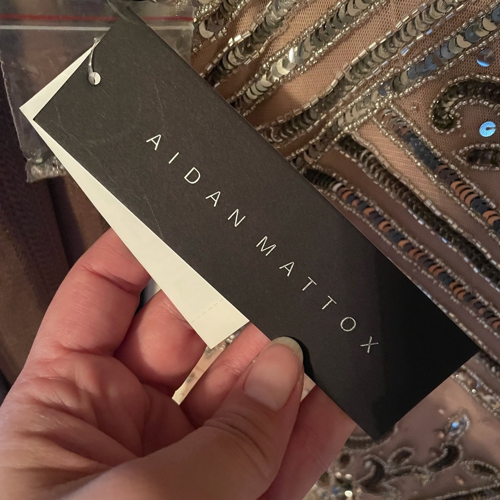 Aidan Mattox Cocktail Dress w/wrap skirt